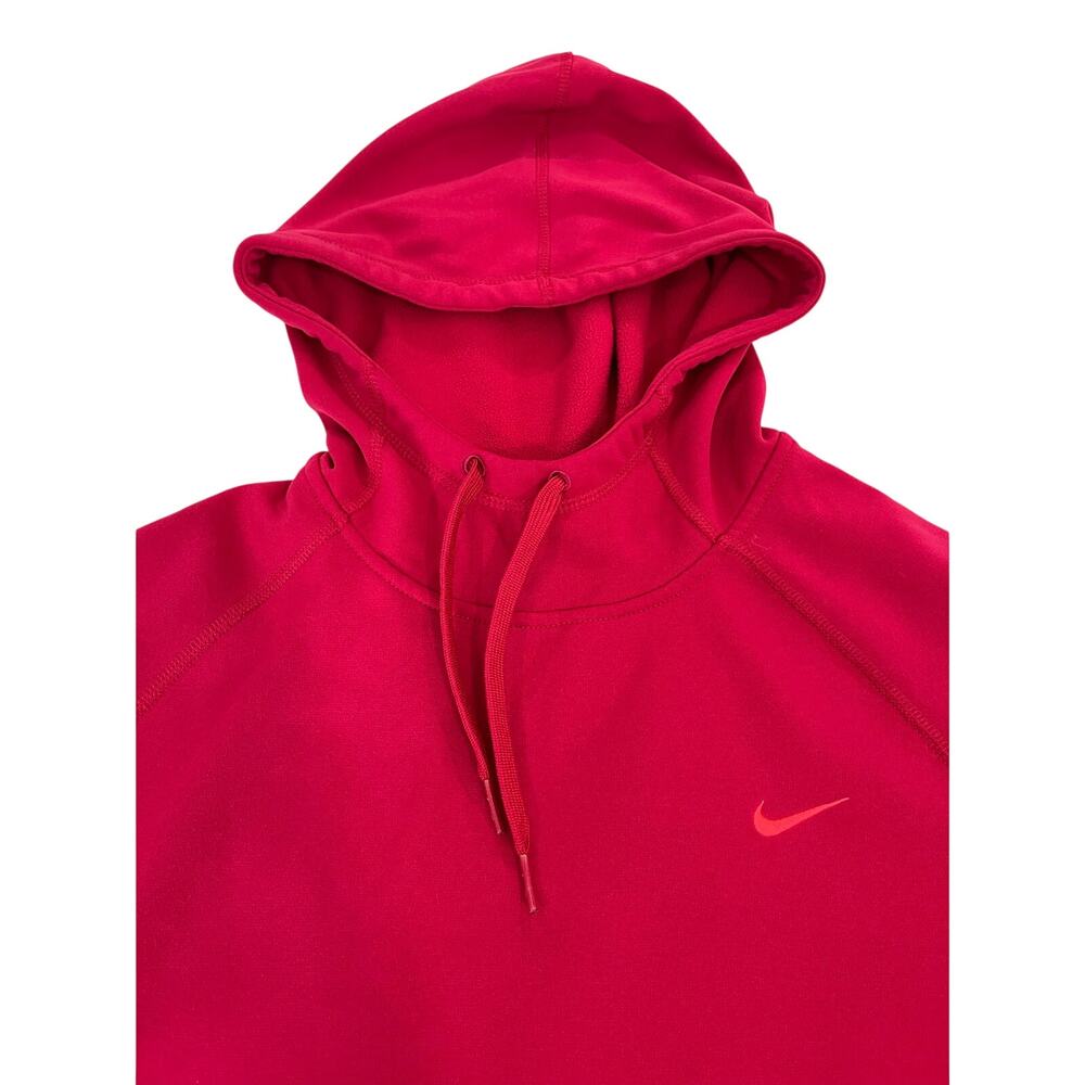 Nike Therma-FIT Women’s Medium Pink Fleece Pullover Hoodie Thumbholes
